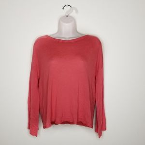 Eileen Fisher》Orange Linen Blend Longsleeve